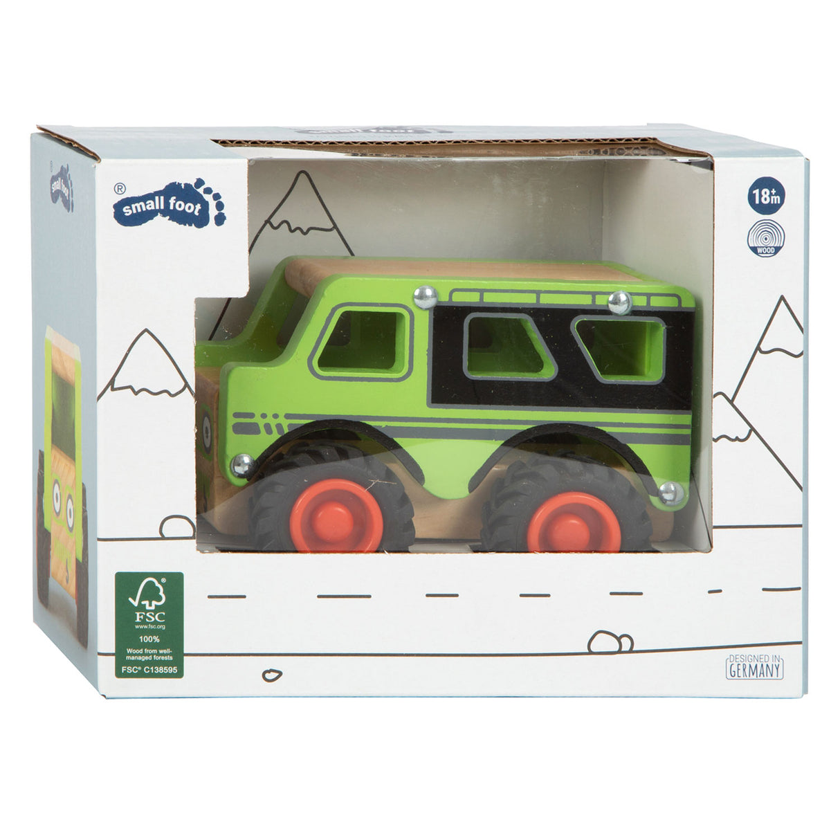 Small Foot - Offroad-Jeep aus Holz, grün