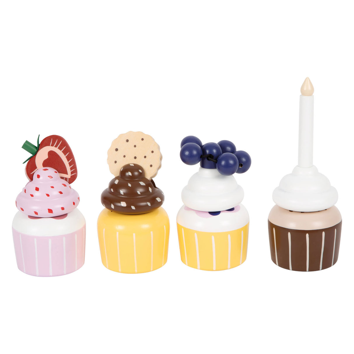 Small Foot - Spiel-Etagere aus Holz mit Cupcakes, 13 Stück.