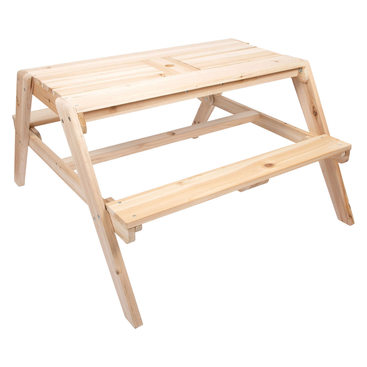 Bild kleiner Fuß - Holzknick und Moddertafel