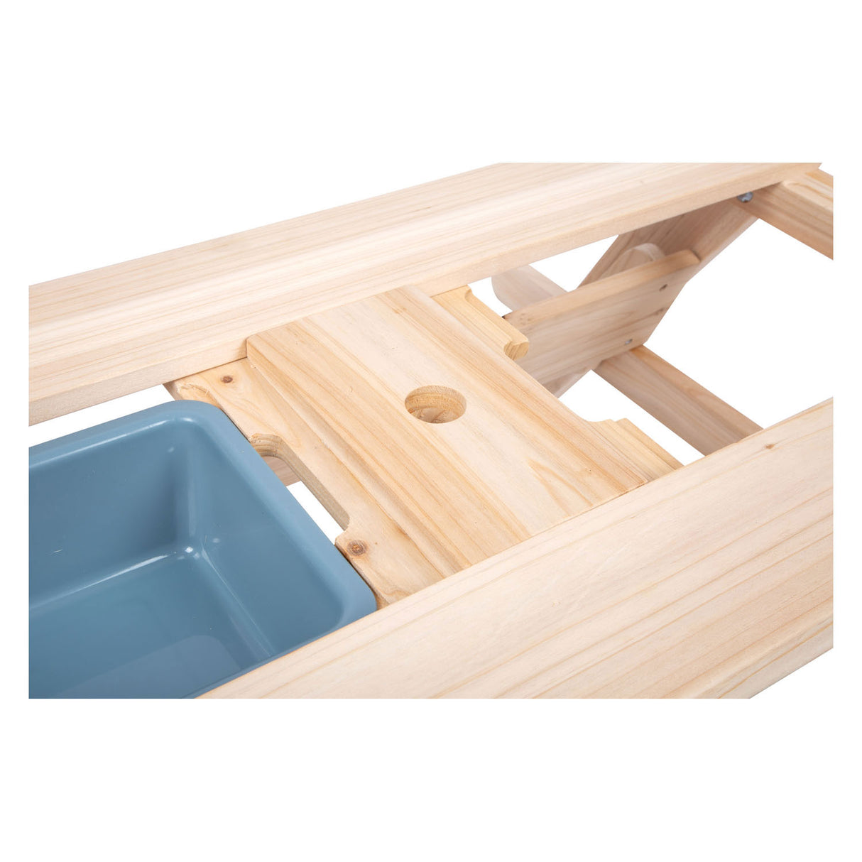 Bild kleiner Fuß - Holzknick und Moddertafel