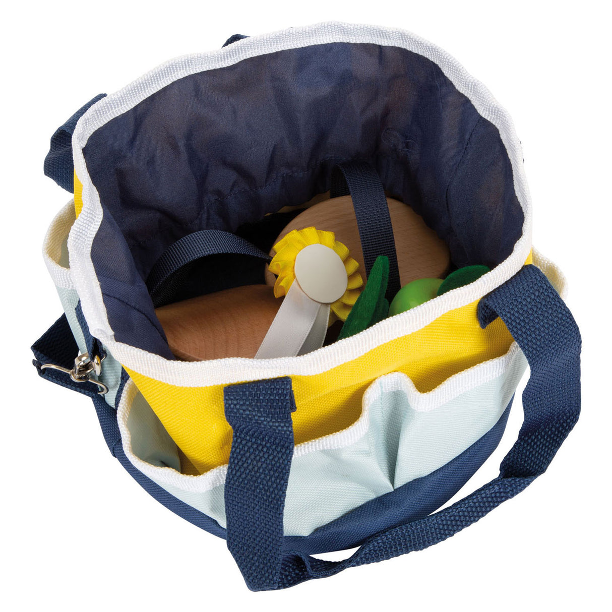 Kleiner Fußholz -Pferdepflege mit Tasche, 8dlg.