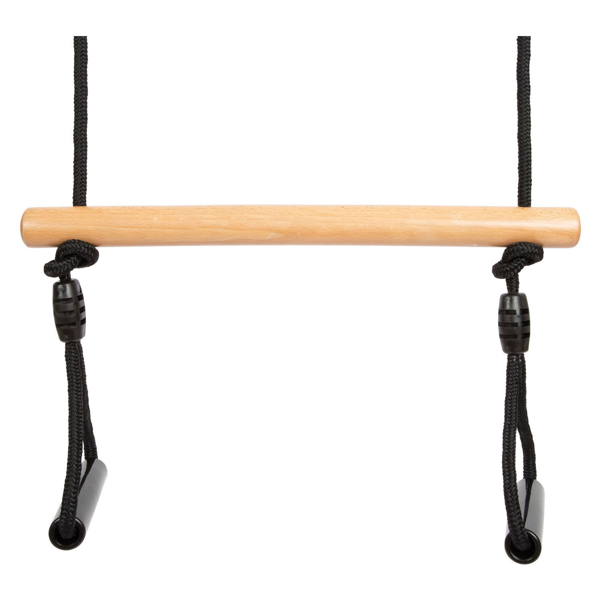 Kleiner Fuß - Holz -Trapezschwung mit Gymnastkreisen schwarze Linie