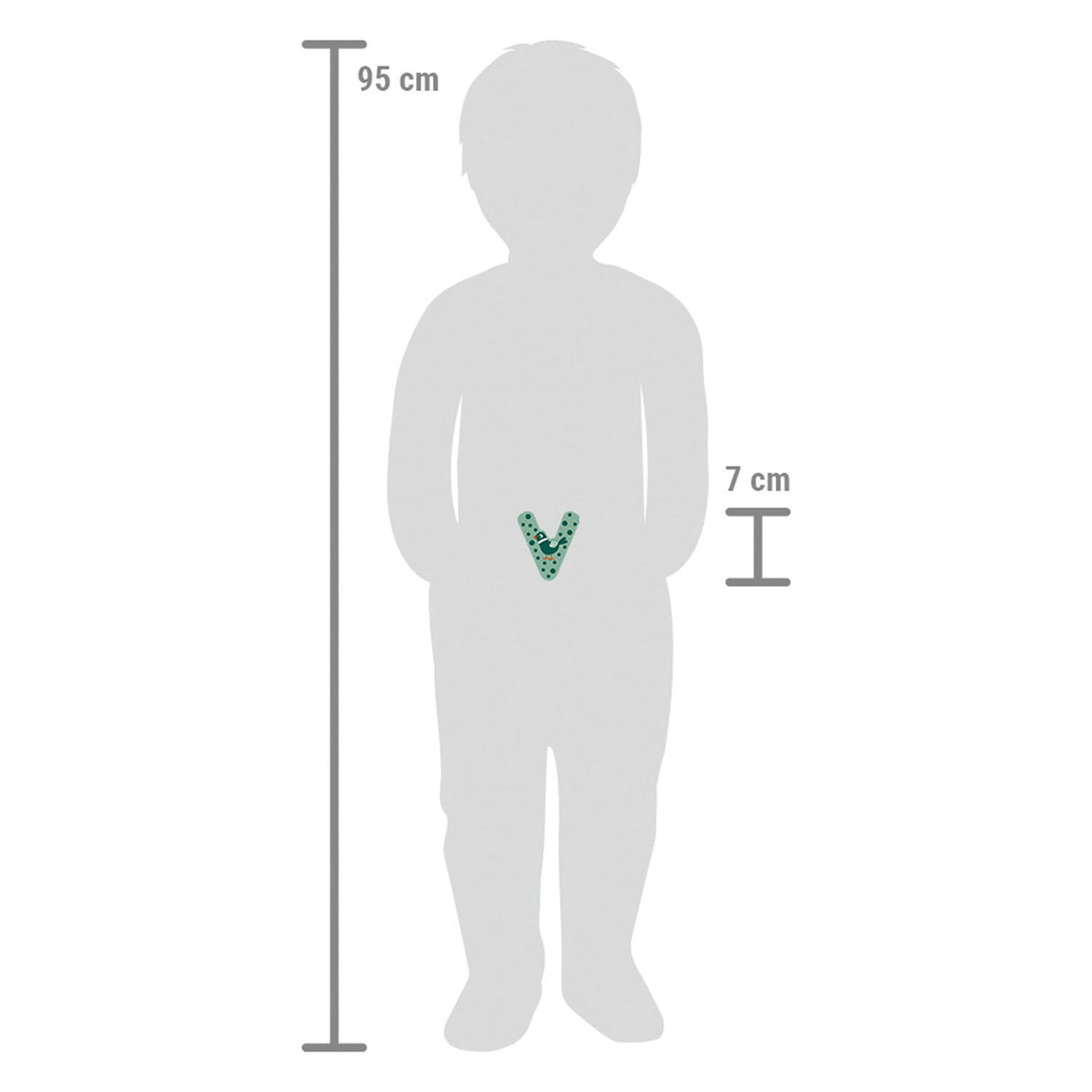 Kleiner Fuß - Holztier-Kinderbrief - v