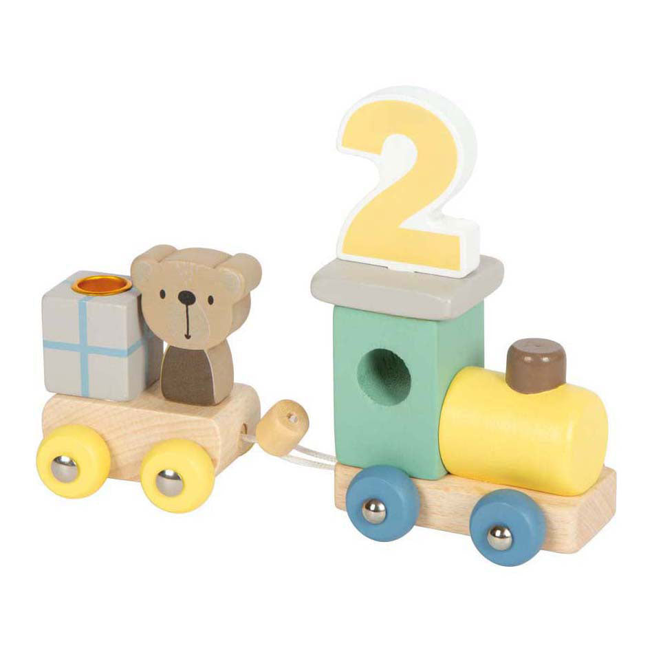 Small foot - hölzerner Geburtstagszug mit Tieren
