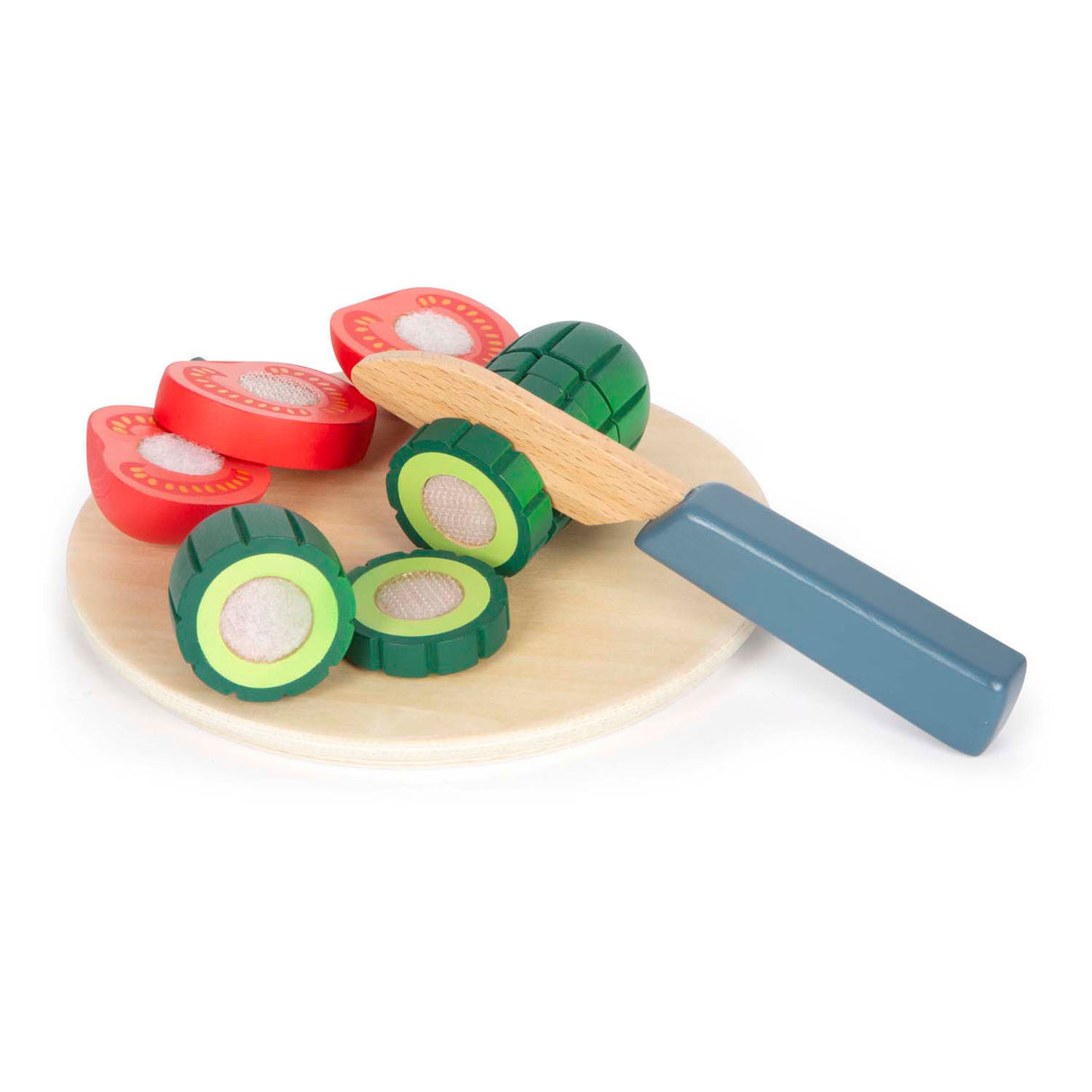 Small Foot - Holzspielzeug-Essen-Salat-Spielset, 11-teilig.