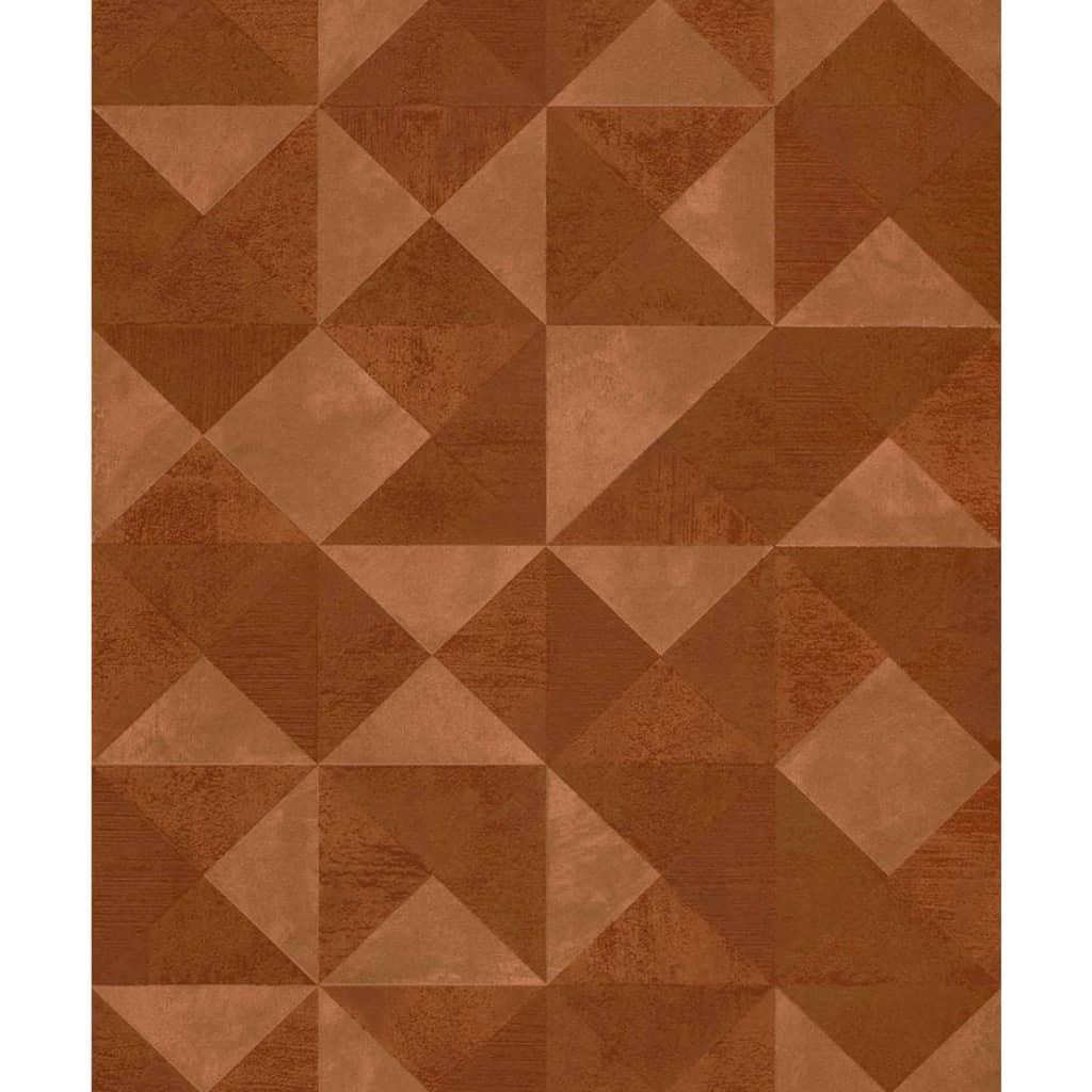 Noordwand tapete topchische grafische Formen Facette Metallic Oranje