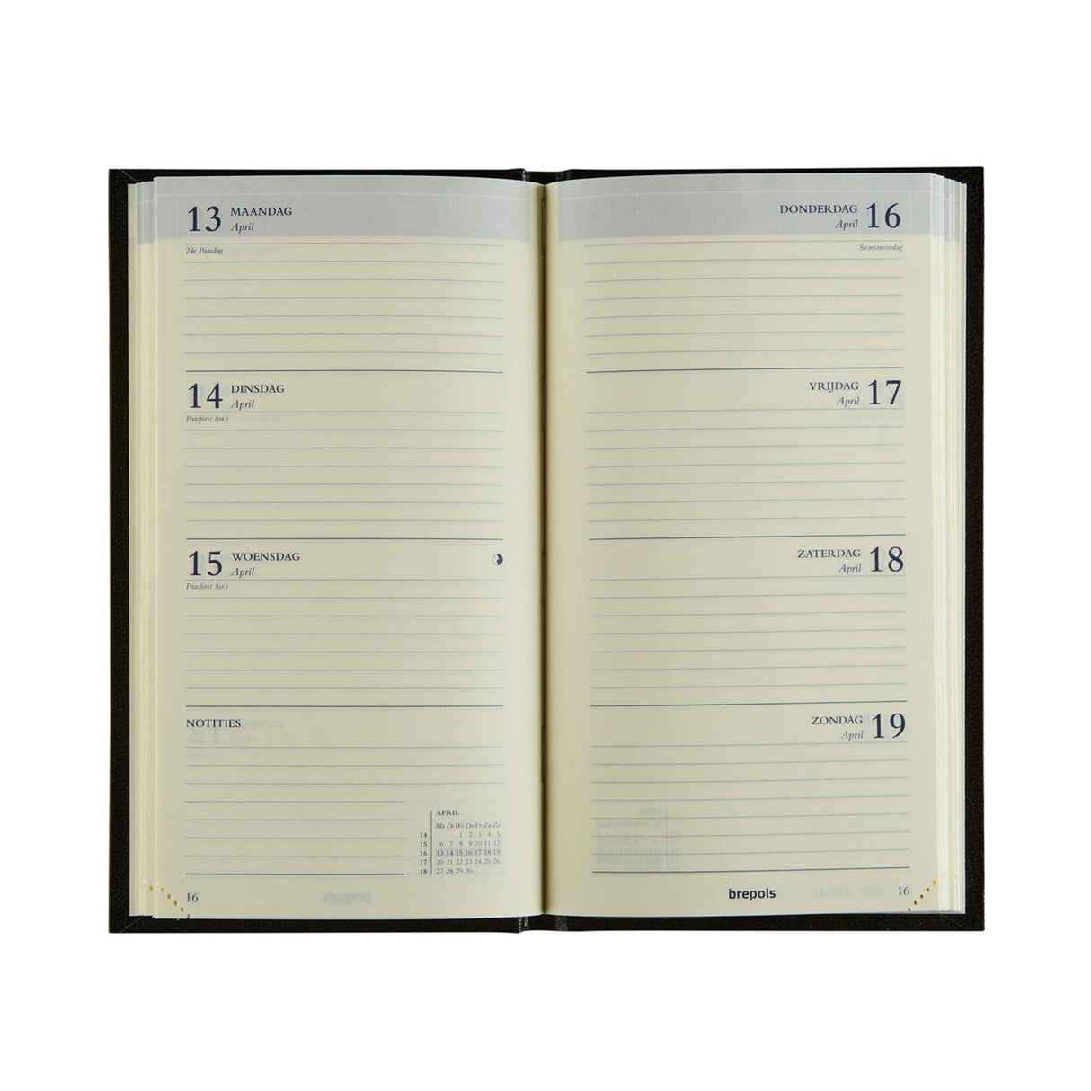 Brepols Taschenkalender Interplan Woche NL 2026 Lima Arsch 9x16cm