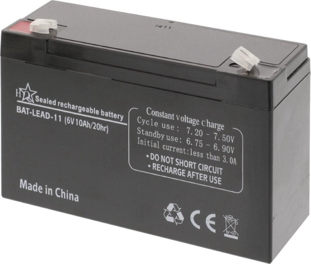 HQ - Bat-Lead-11 Blei-Säure-Batterie 6 V 10 Ah