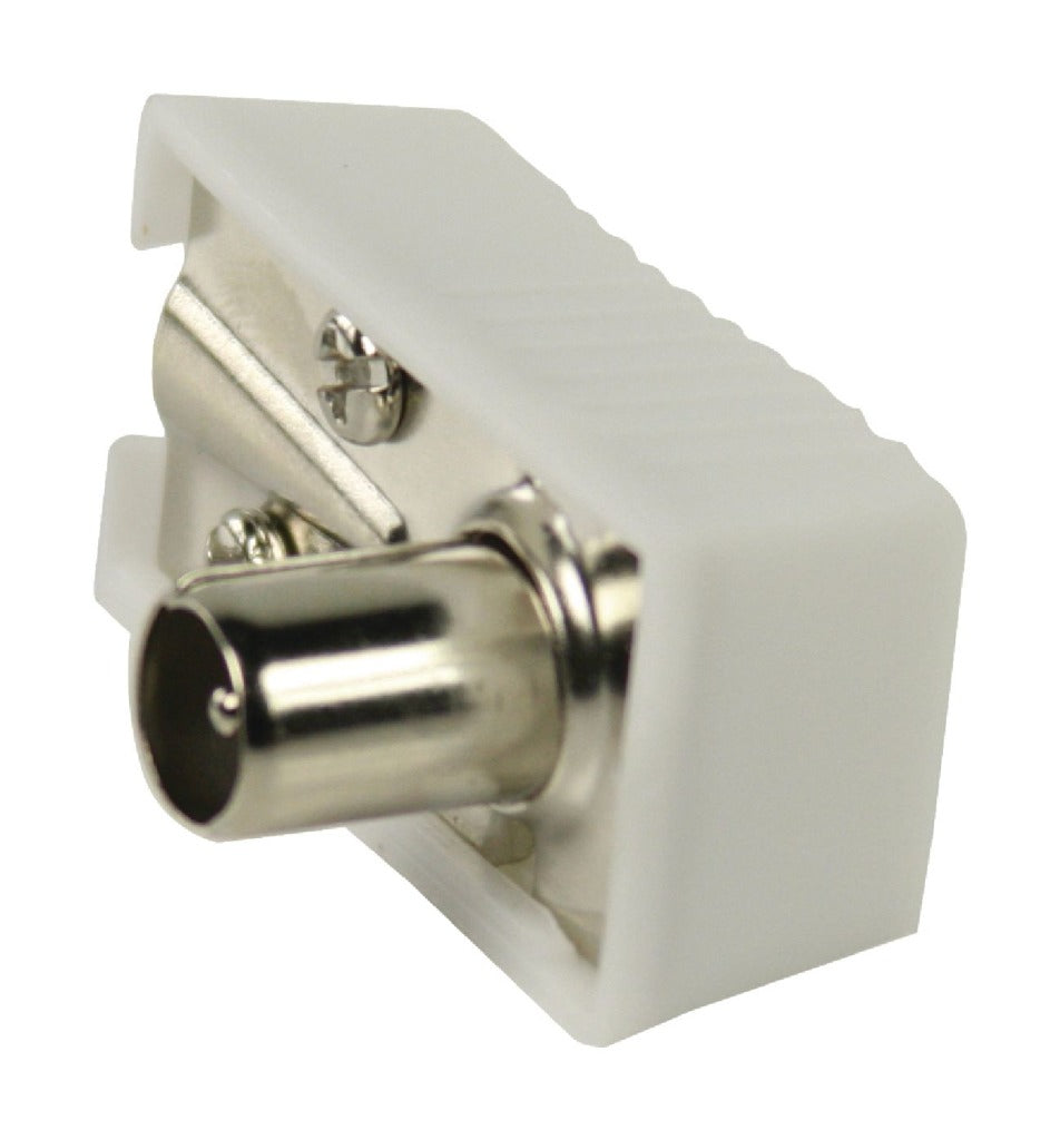 Valueline vlsp40900w abgewinkelte Koax-Stecker, Koax-Stecker, weiß