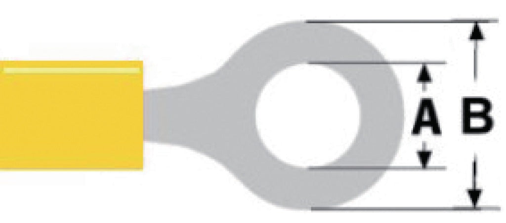 Valueline ST-204 Kabelschuh gelb 100 Stück
