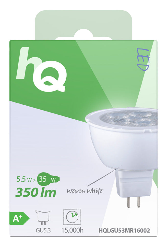 HQ LGU53 MR16002 LED-Lampe MR16 GU5.3 5,5 W 350 lm 2 700 K