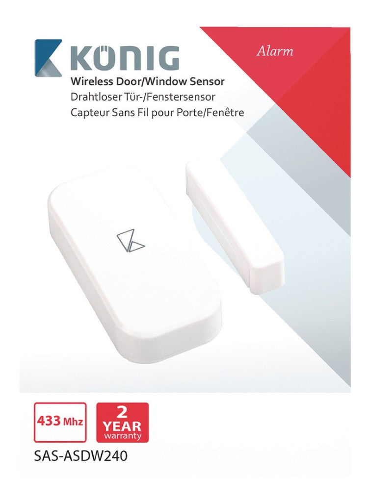 K ouml;nig K ouml;nig SAS-ASDW240 Drahtloser Tür-Fenster-Sensor für Sas-alarm240