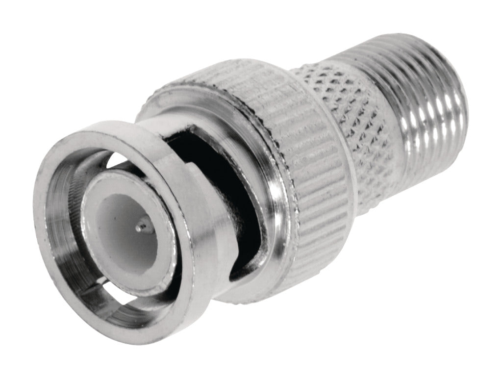 Valueline VLSP41965M Antennenadapter BNC-Stecker – F-Stecker Buchse Silber