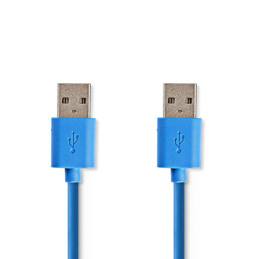 Nedis ccgp61000bu20 USB 3.0-Kabel A Stecker - A Stecker 2,0 m blau