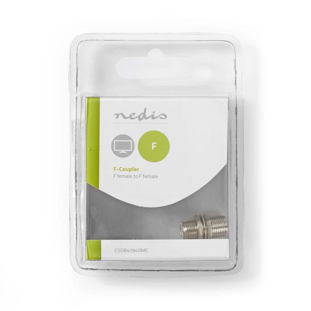 Nedis csgb41940me Satelliten- und Antennenadapter F-Buchse – F-Buchse aus Metall