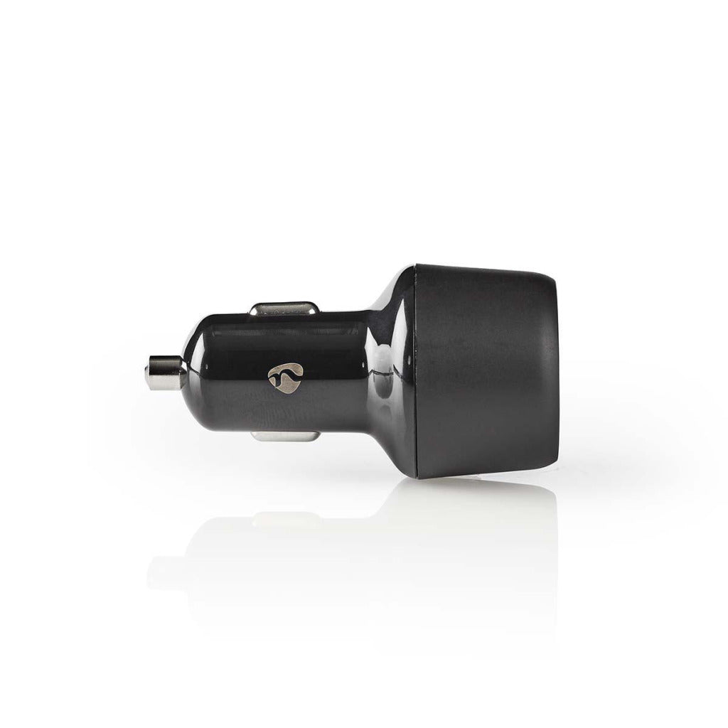 Nedis CCQC600ABK Autoladegerät 3.0 A 2x USB (QC 3.0) Schwarz