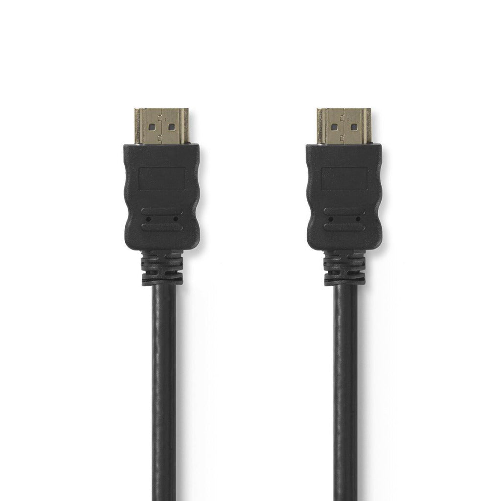 Nedis CVGT34000bk15 Hochgeschwindigkeits-HDMI-Kabel mit Ethernet-HDMI-Anschluss – HDMI-Anschluss 1,5 m schwarz
