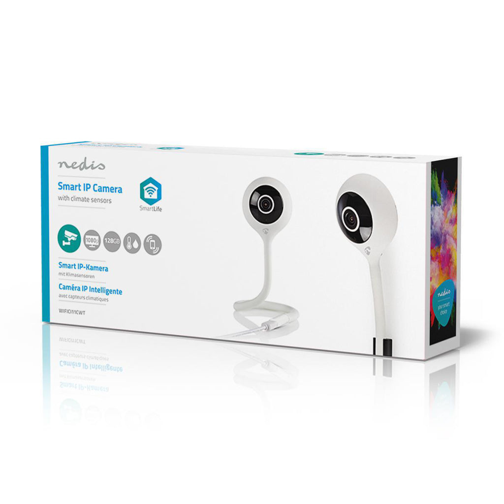 Nedis wifici11cwt Wi-Fi Smart IP-Kamera Klimasensor Full HD 1080p