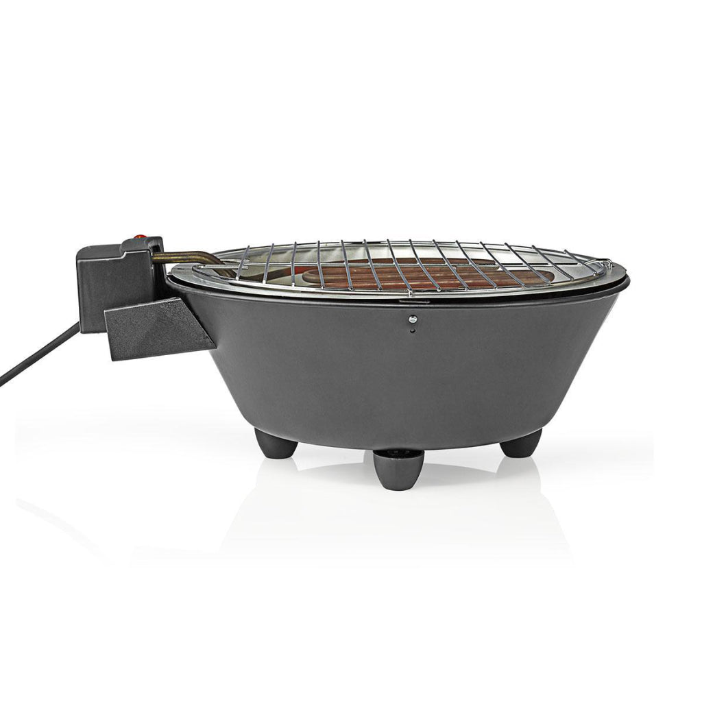 Nedis bbqe112bk Elektrogrill rund 30 cm 1250 Watt