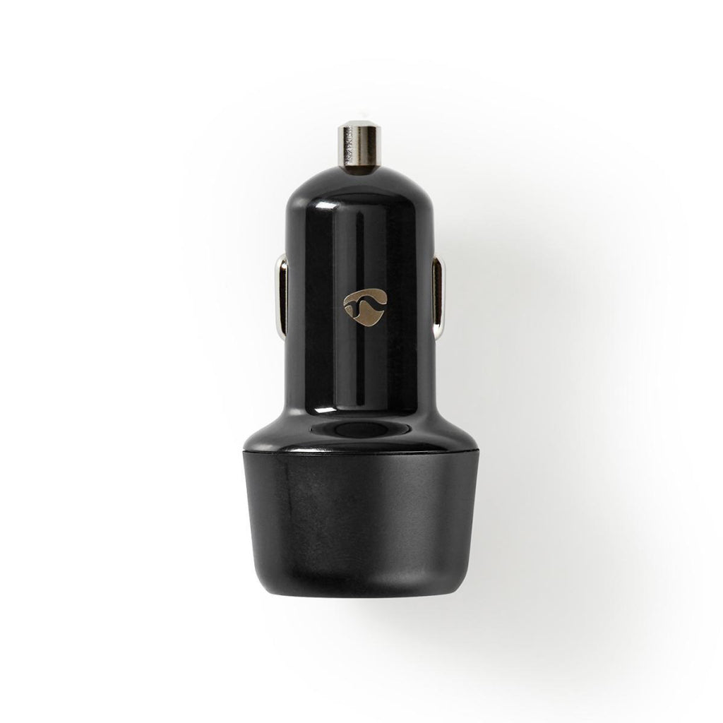 Nedis CCPD18W100BK Autoladegerät 3.0 A USB-A USB-C Power Delivery 18 W Schwarz
