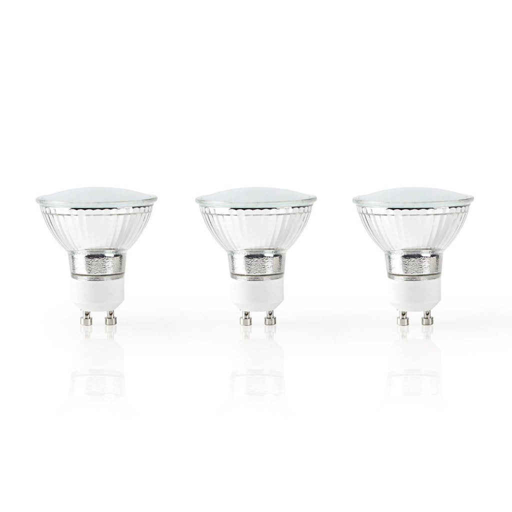 Nedis wifilw30crgu10 Wi-Fi-Smart-LED-Lampe, warm- bis kaltweiß, GU10, 3er-Pack