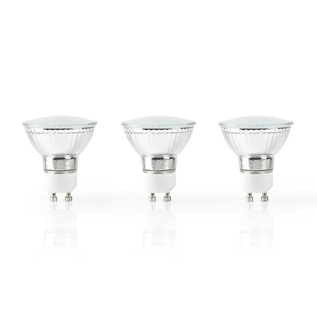 Nedis wifilw31crgu10 Wi-Fi Smart LED-Lampe warmweiß GU10 3er-Pack