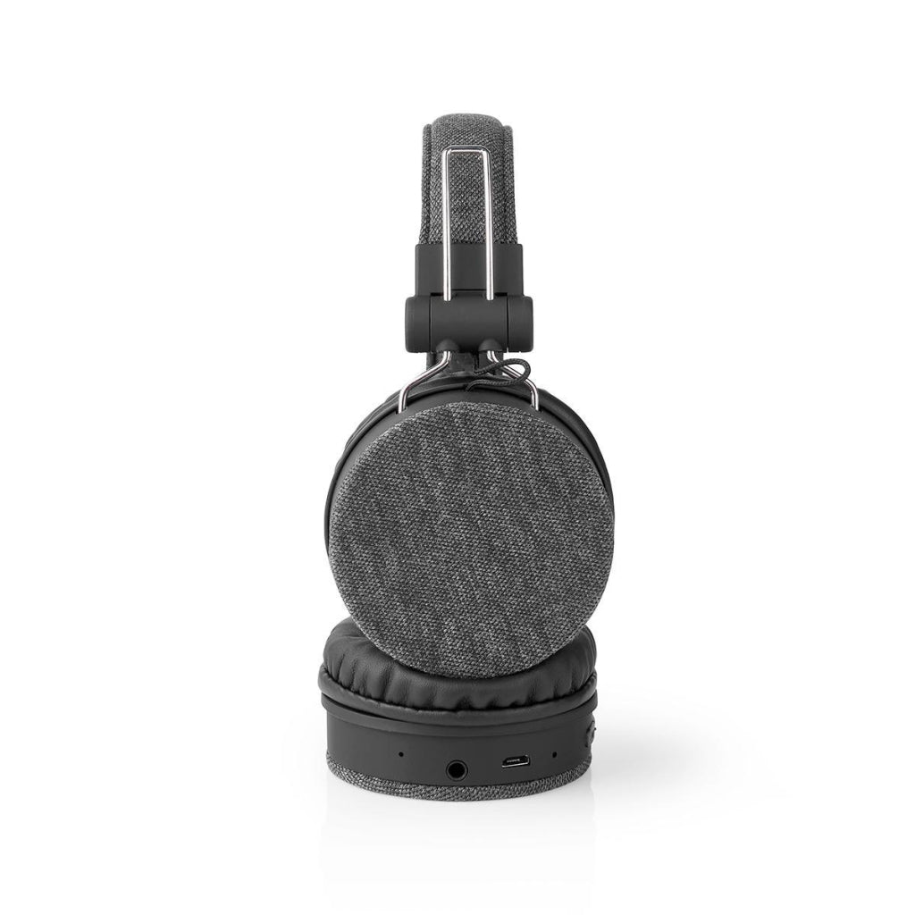 Nedis FSHP250AT Bluetooth®-Kopfhörer mit gewebtem Stoff überzogenem On-Ear | 18 Stunden Wiedergabezeit Anthrazitschwarz