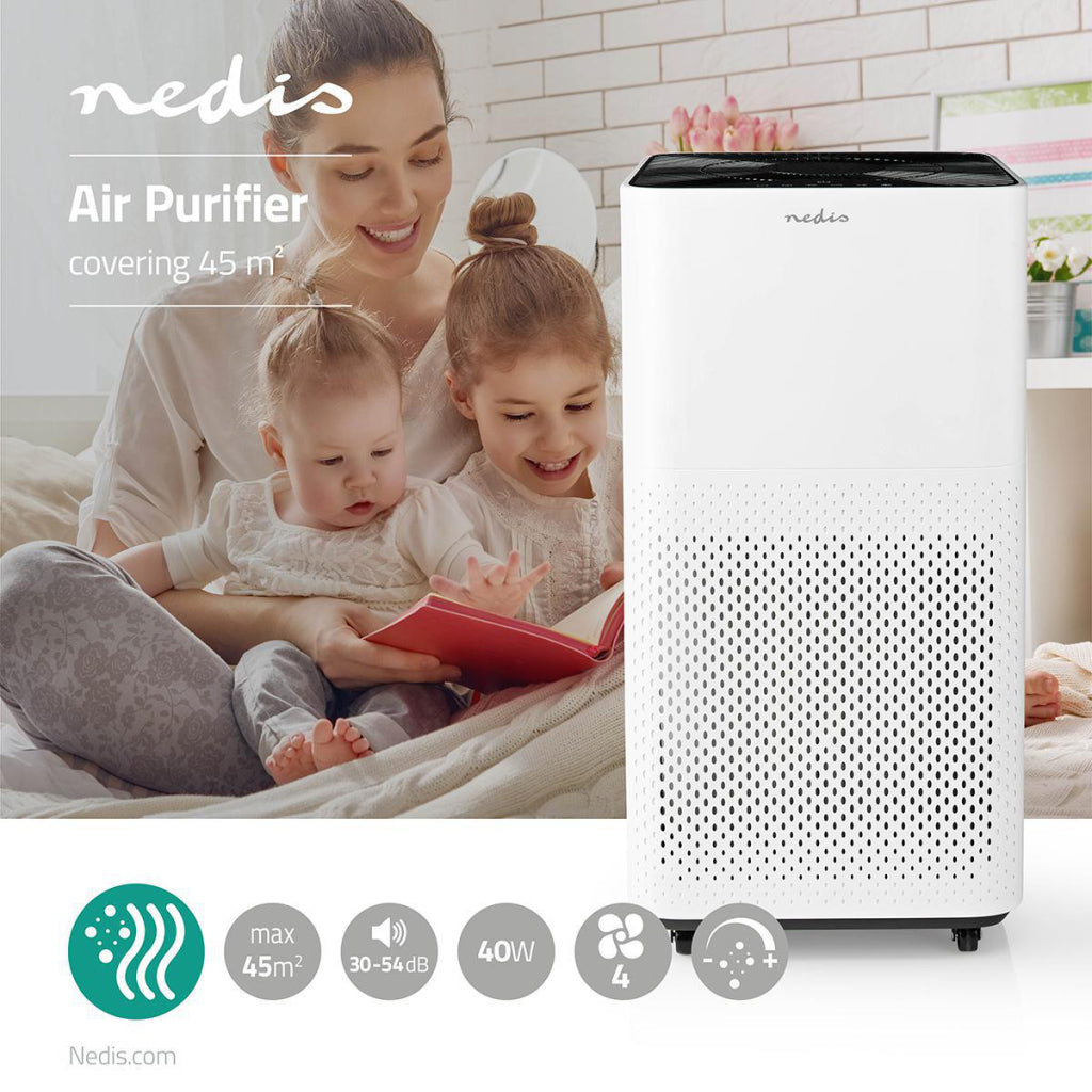 Nedis aipu300cwt Luftreiniger 45 m2 30 54 dB Luftqualitätsanzeige
