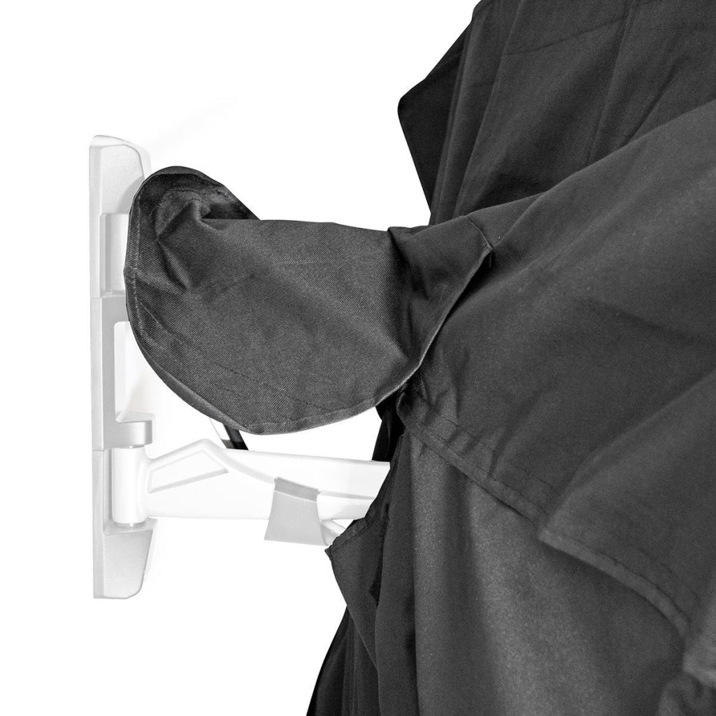 Nedis tvoc5052bk Outdoor-TV-Schutzhülle 50 52 hochwertiges Oxford-Gewebe, separates Fach für Fernbedienung, schwarz