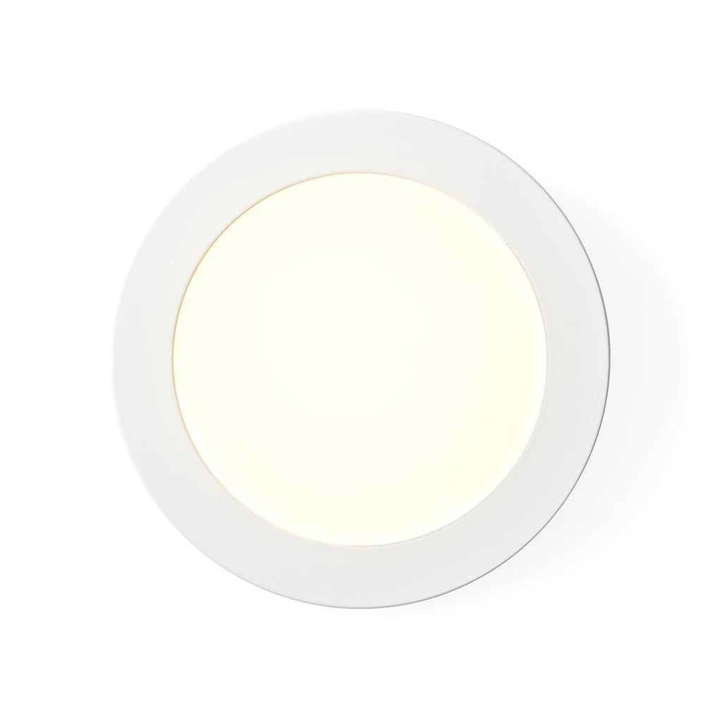 Nedis WIFILAW10WT WLAN-Deckenleuchte, rund, Durchmesser 17 cm, warm bis kaltweiß, 800 lm, 12 W, schlankes Design, Aluminium