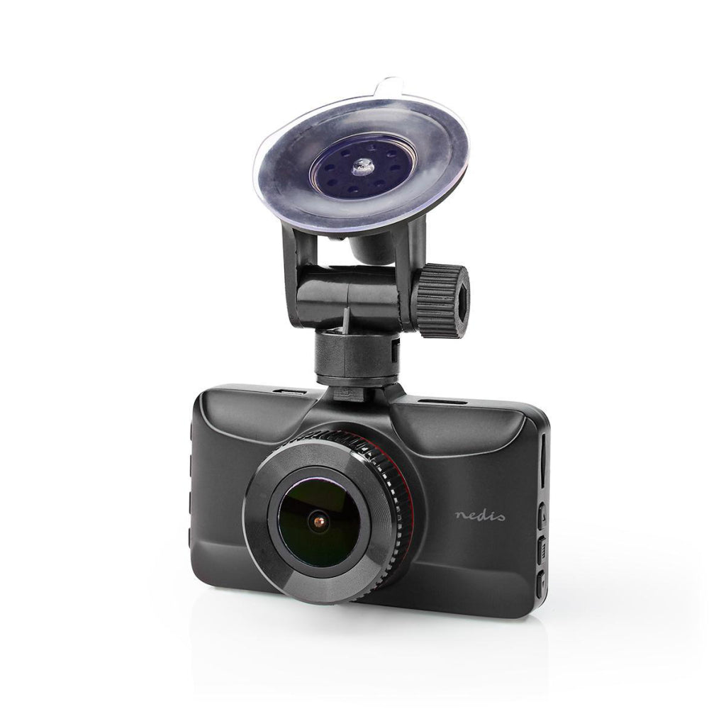 Nedis dcam15bk Dashcam Full HD 1080 P 1 Kanal 3,0 Zoll Betrachtungswinkel von 120 Grad; Metallgehäuse