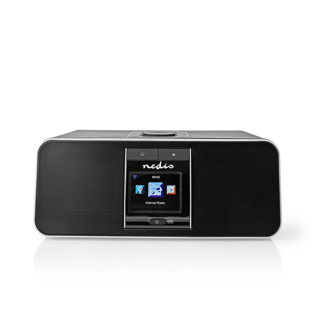 Nedis RDIN5005BK Internetradio 42 W Dab+ FM Bluetooth® Fernbedienung Schwarz Silber