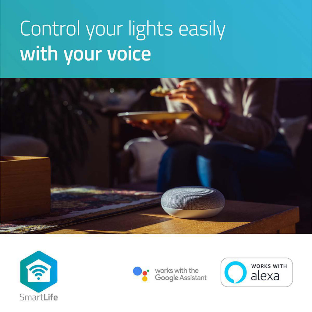 Nedis Wi-Fi LW12WTE27 SmartLife LED-Glühbirne Wi-Fi E27 800 lm 9 W Warmweiß 2700 K Energieklasse: A+ Android Trade; iOS-Durchmesser: 60 mm A60
