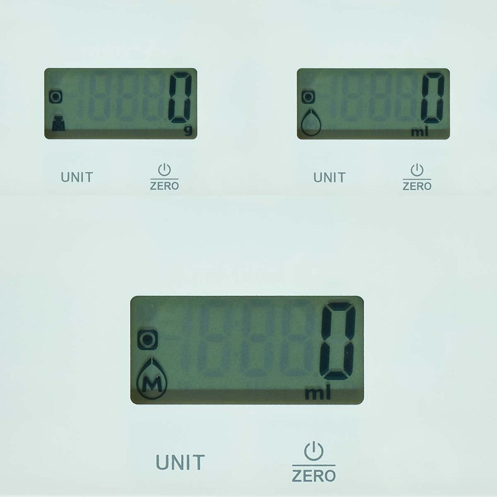 Nedis kasc610wt digitale Küchenwaage aus Glas und Kunststoff, weiß