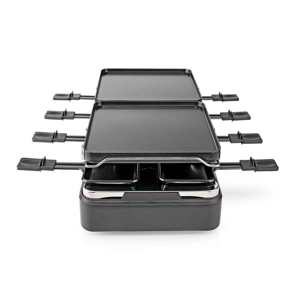 Nedis fcra300fbk8 Raclette-Steingrill für 8 Personen