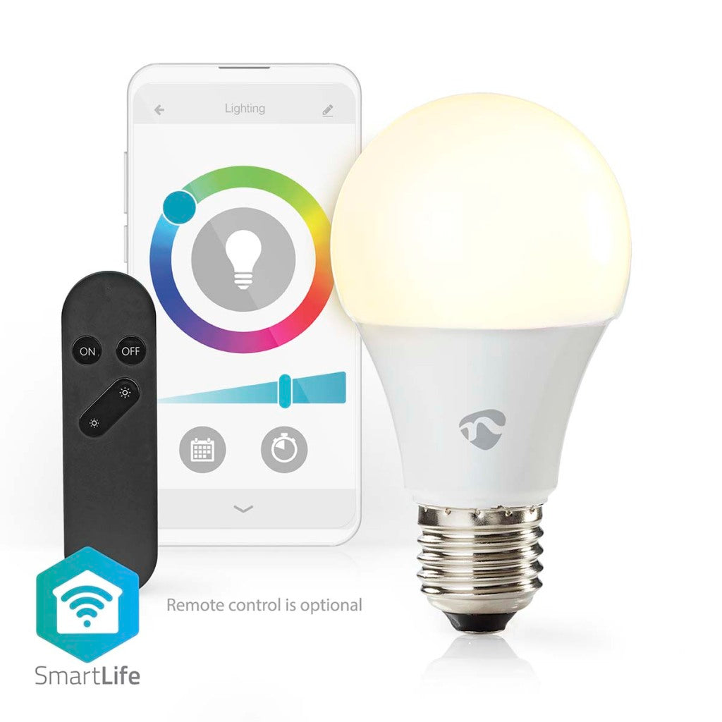 Nedis wifilrc10e27 smartlife mehrfarbige Lampe Wi-Fi E27 806 lm 9 W RGB warm bis kaltweiß Android Trade; iOS-Peer