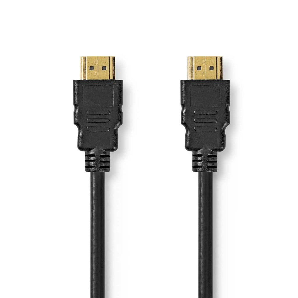 Nedis cvgp35000bk50 HDMI-Handel; Kabel-HDMI-Handel; Stecker HDMI-Handel; Stecker 8K@60Hz Earc vergoldet 5,00 m PVC schwarz Polybeutel