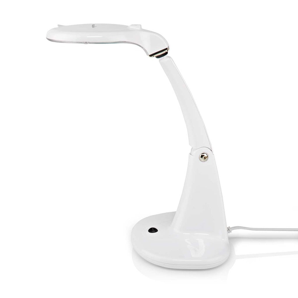 Nedis MAGL1WT Tischlupenlampe Linsenstärke: 3 12 Dioptrien 6500 K 6,5 W 585 Lm Weiß