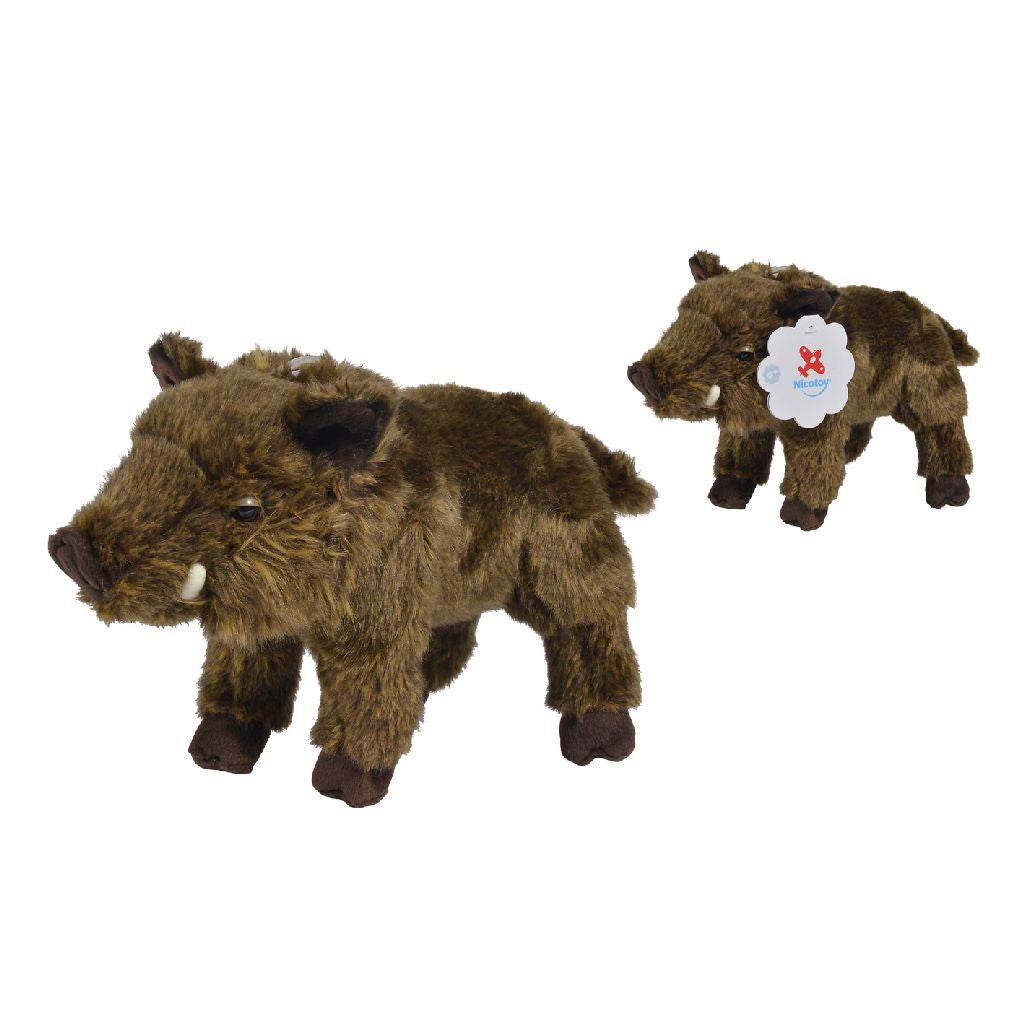 Basic Plüsch-Wildschwein-Kuscheltier 28 cm
