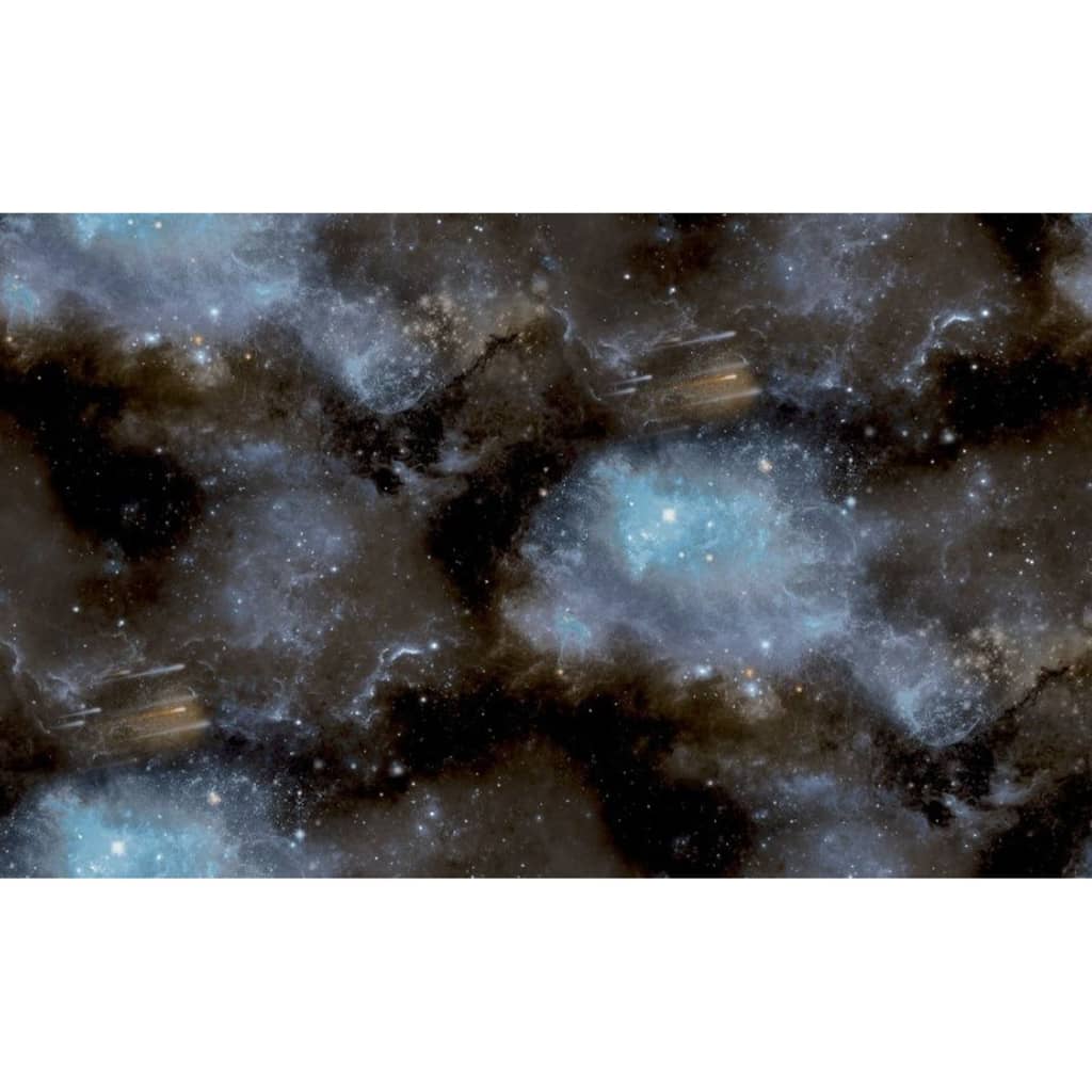 Nordwand Tapete gute Vibes Galaxie mit Sternen blau und schwarz