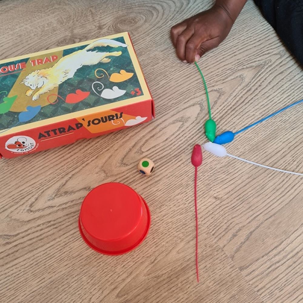 Egmont-Spiel-Mausefalle. 19x11x5 cm. 3+