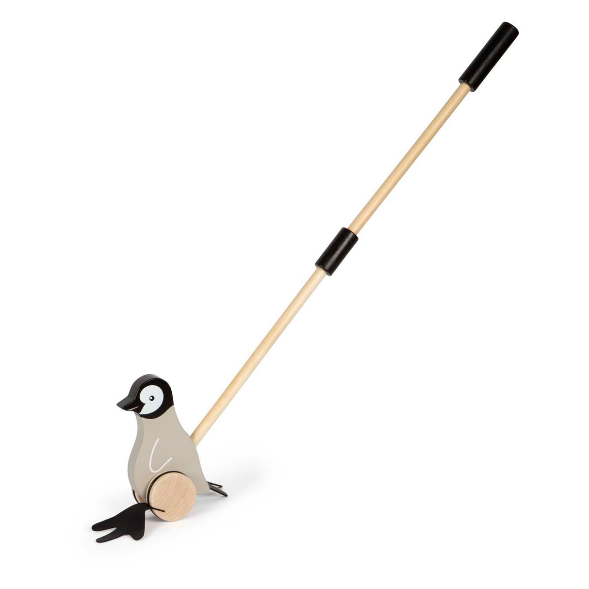 Kleiner Fuß - Schiebefigur Pinguin aus Holz