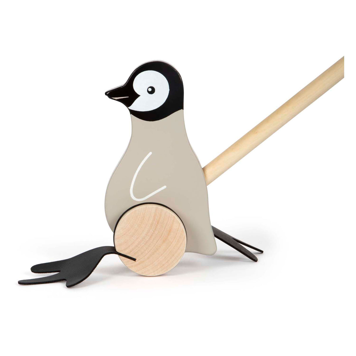 Kleiner Fuß - Schiebefigur Pinguin aus Holz