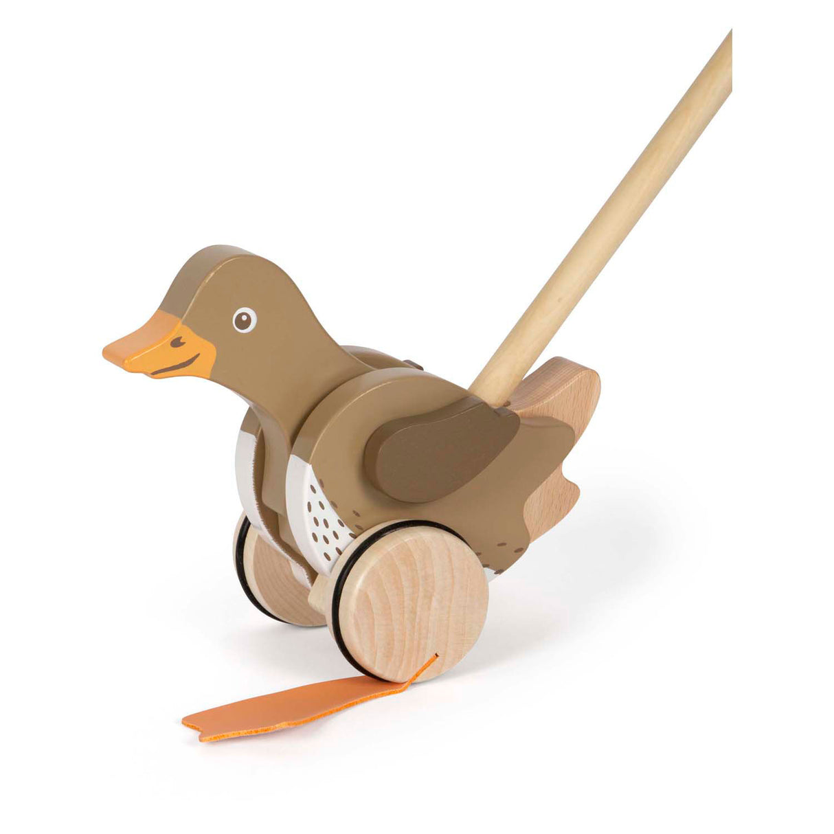 Small Foot - Schiebefigur Ente aus Holz mit beweglichem Kopf