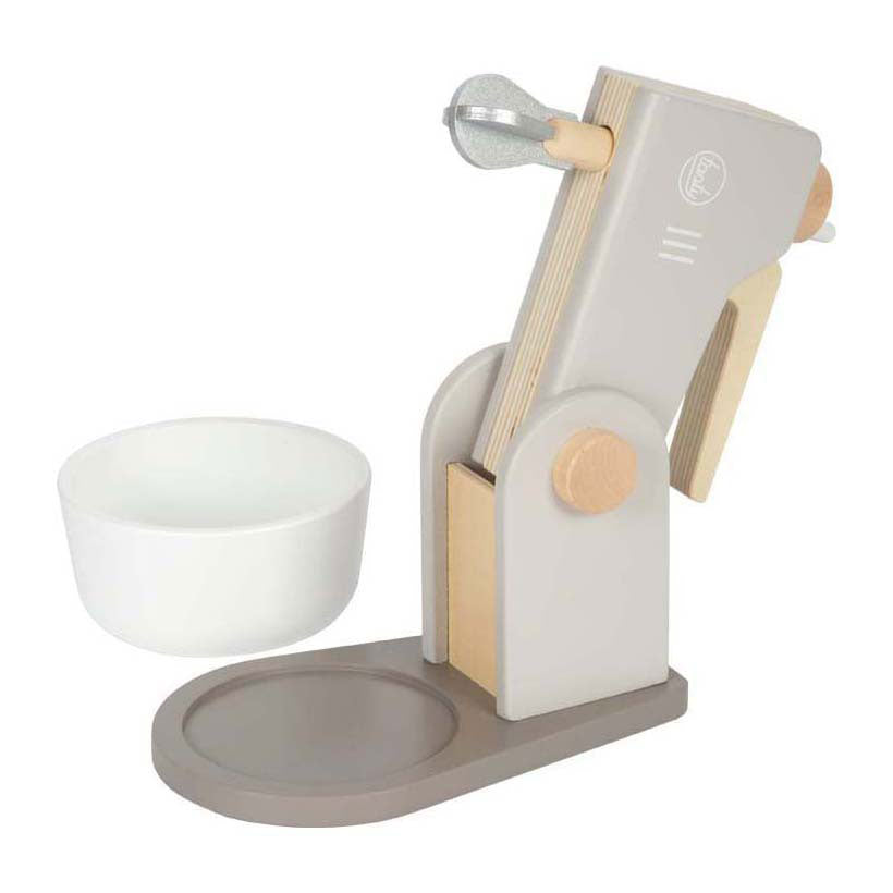 Small Foot - Mixer-Spielset aus Holz, grau, lecker