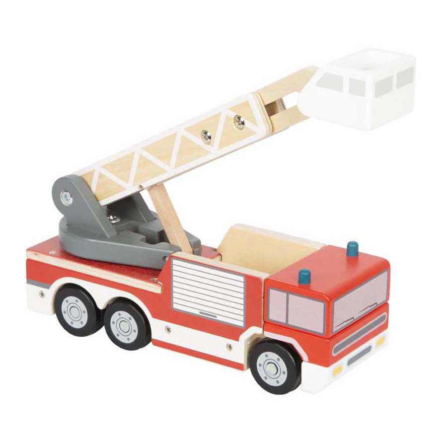 Small Foot - Feuerwehrauto aus Holz mit Drehleiter
