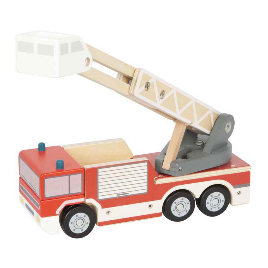 Small Foot - Feuerwehrauto aus Holz mit Drehleiter