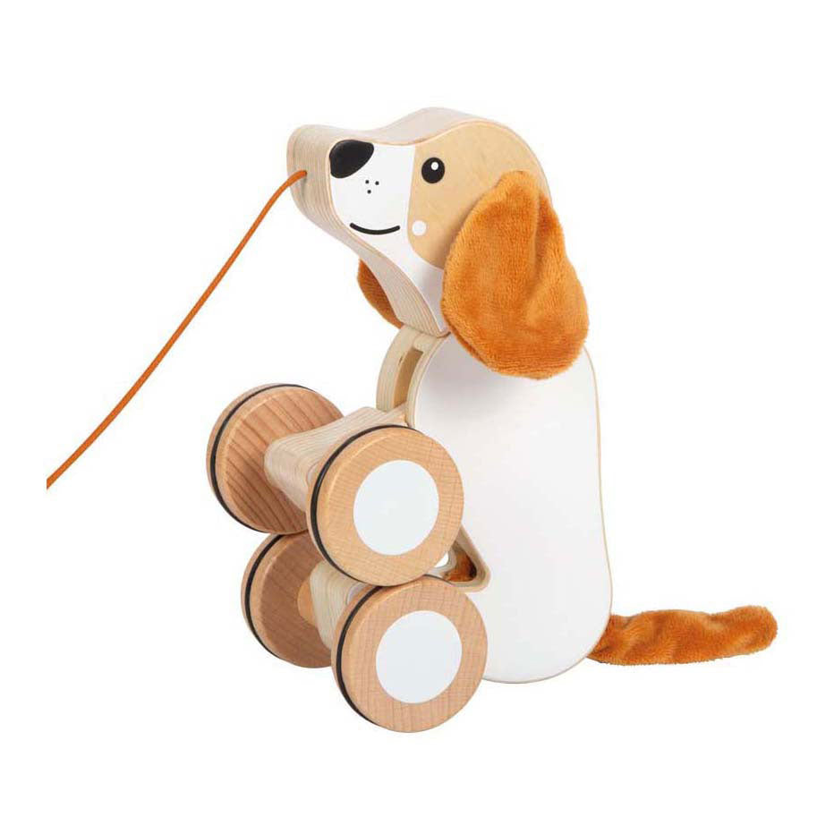 Small Foot - Zughund aus Holz mit knisternden Ohren