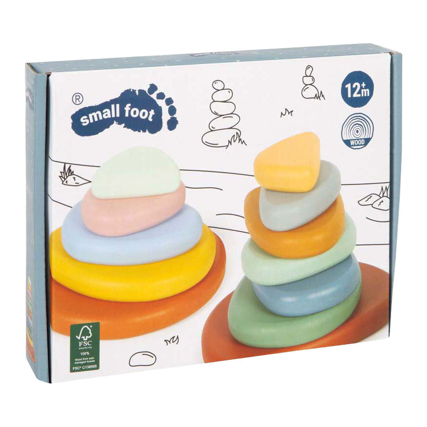 Small Foot - Montessori River Rocks Balancierspiel aus Holz FSC