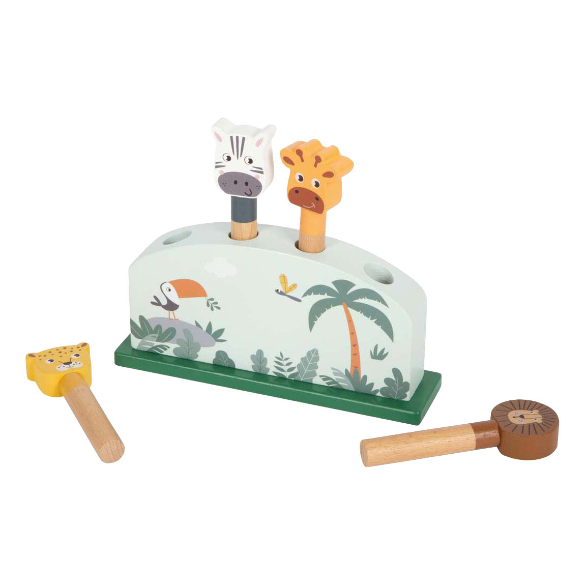 Kleiner Fuß - Holztierform-Spiel Safari FSC